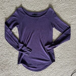 American Eagle Outfitters Purple waffle Knit Long Sleeve